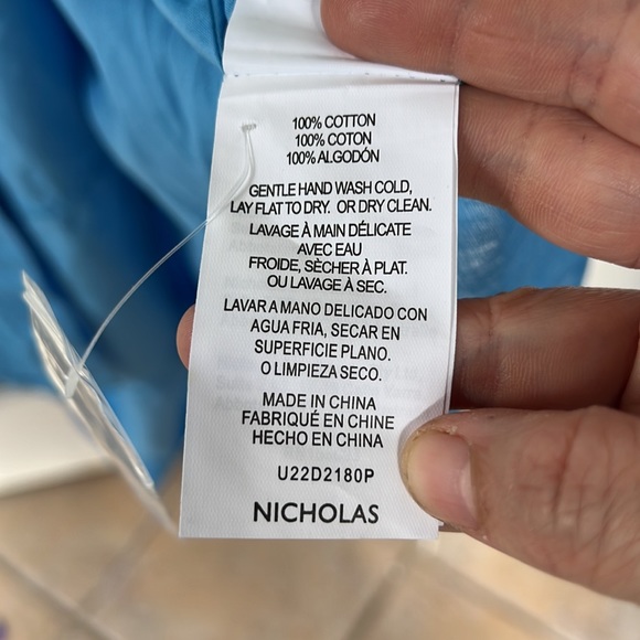 Nicholas 100% Cotton Tatiana Dress US 14 - Picture 8 of 9